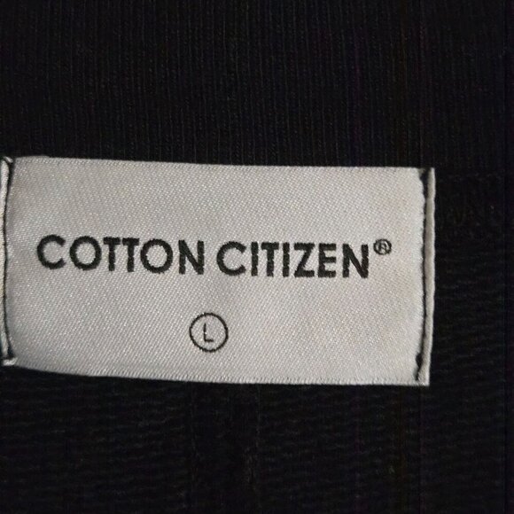 Cotton Citizen Milan Crew Sweatshirt Jet Black Sustainable Cotton Size L - Picture 6 of 8